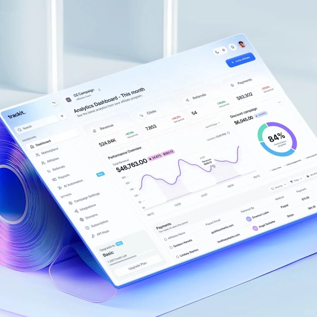 Desktop dashboard preview